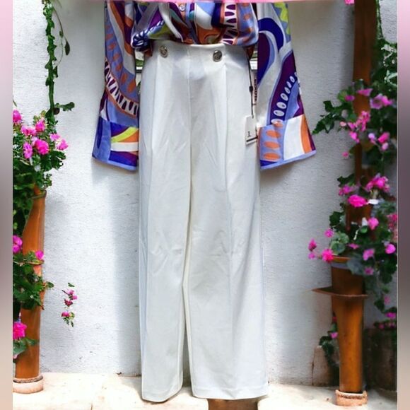 JULES & LEOPOLD NWT HIGH WAIST STRAIGHT LEG CROPPED PANTS EXTRA SMALL - Picture 4 of 8